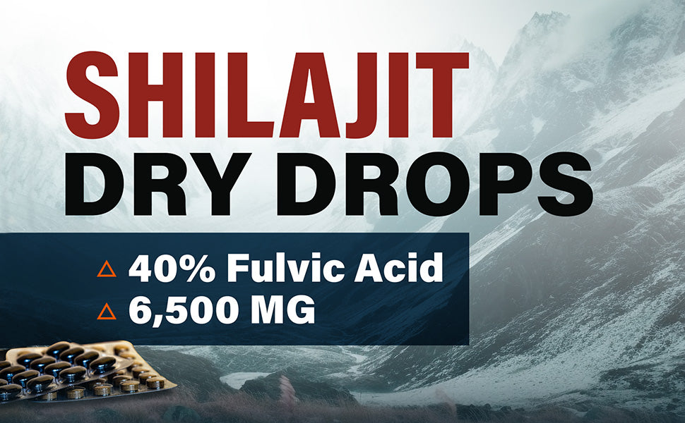 About Shilajit Dry Drops with 40% Fulvic Acid (150 Tablets)