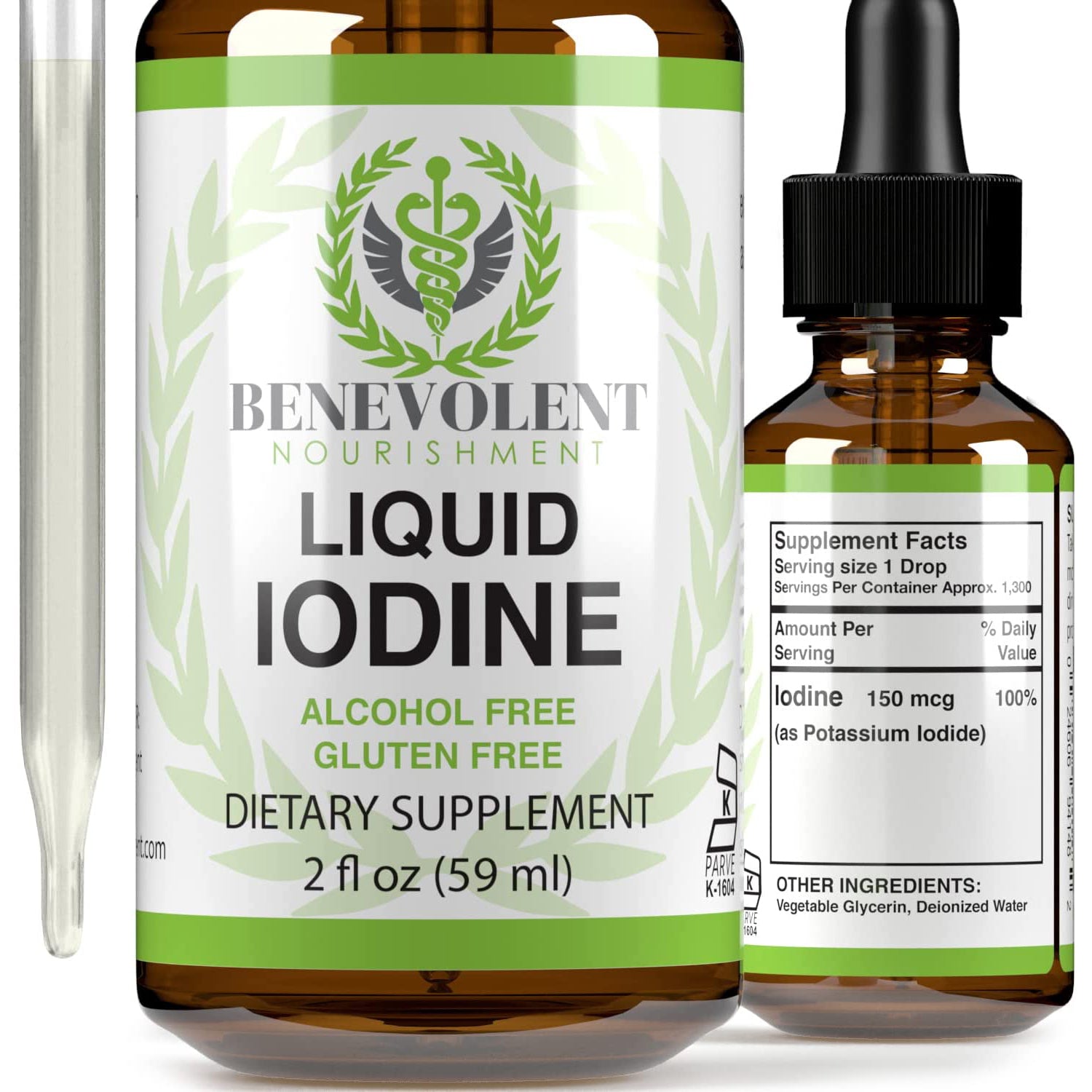 Vegetable iodine clearance drops